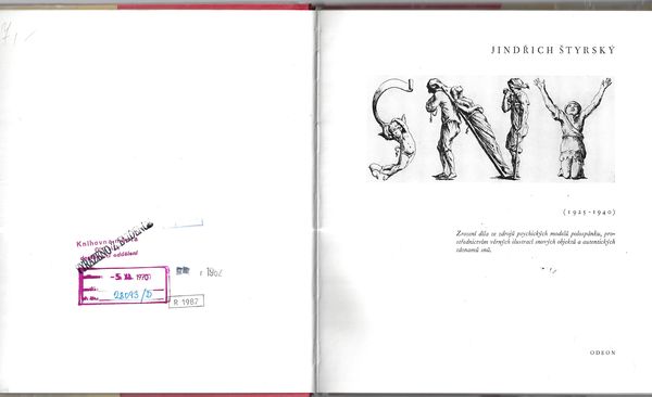 JINDŘICH ŠTÝRSKÝ - SNY – detail 2