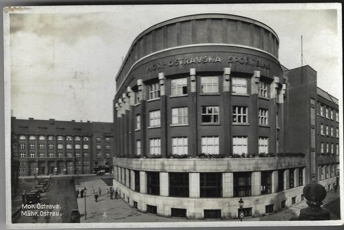 MOR. OSTRAVSKÁ SPOŘITELNA pohlednice