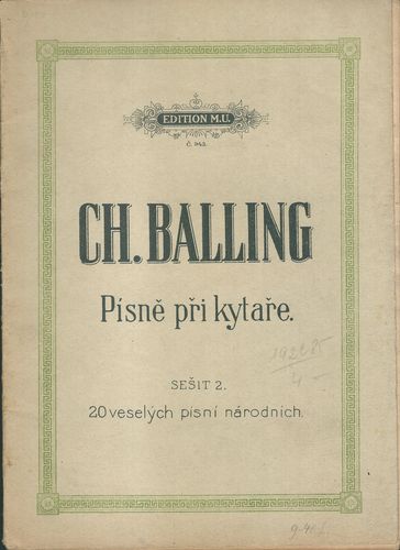 PÍSNĚ PŘI KYTAŘE – Ch. Balling