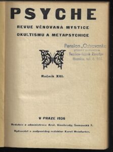 PSYCHE – ROČNÍK XIII. – Karel Weinfurter