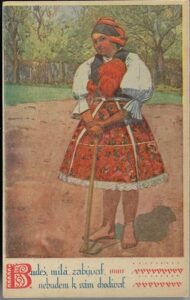 SLOVÁCKÉ PÍSNĚ: BUDEŠ, MILÁ, ZABÝVAŤ pohlednice
