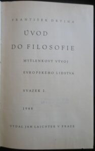 ÚVOD DO FILOSOFIE – František Drtina