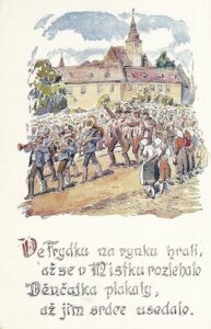 VE FRYDKU NA RYNKU HRALI pohlednice