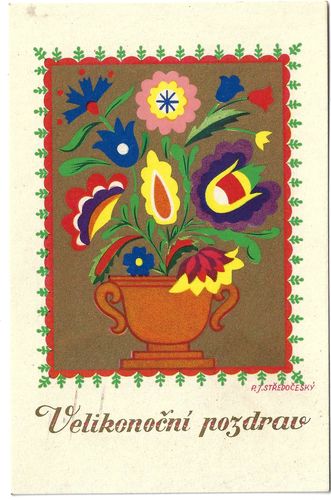 velikpozdrp.pdf VELIKONOČNÍ POZDRAV (MOTIV LIDOVÉHO UMĚNÍ Z BLAT.) pohlednice