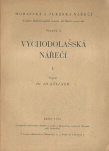 VÝCHODOLAŠSKÁ NÁŘEČÍ – Adolf Kellner