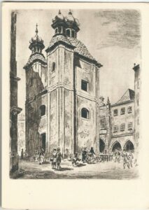 ČESKÉ BUDĚJOVICE: KAPLE SMRTELNÝCH ÚZKOSTÍ PÁNĚ pohlednice