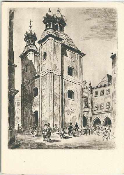 ČESKÉ BUDĚJOVICE: KAPLE SMRTELNÝCH ÚZKOSTÍ PÁNĚ pohlednice