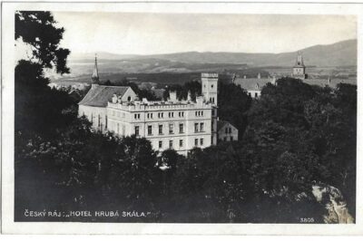 ČESKÝ RÁJ: HOTEL HRUBÁ SKÁLA pohlednice