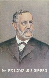 DR. FR. LADISLAV RIEGER pohlednice