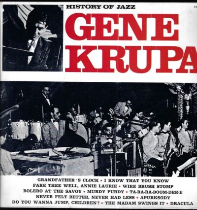 GENE KRUPA – HISTORY OF JAZZ LP deska