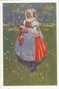 JOŽA ÚPRKA: MLADÁ ŽENA Z PETROVA pohlednice