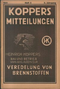 KOPPERS MITTEILUNGEN – 2/1921