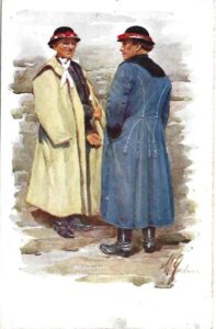 M. GARDOVSKÁ – STAROSTA V HALENĚ – V ŠUBĚ pohlednice