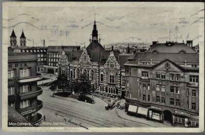 MOR. OSTRAVA – NÁDRAŽNÍ TŘÍDA: NĚM. DŮM pohlednice