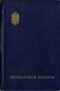 MORAVSKÁ BANKA – VKLADNÍ KNÍŽKA