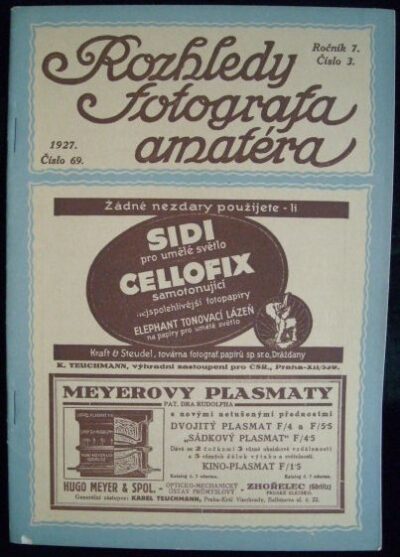 ROZHLEDY FOTOGRAFA AMATÉRA 1927/3