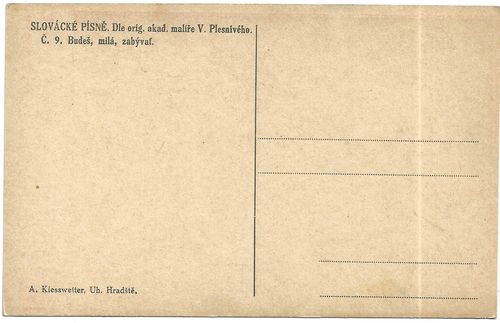 SLOVÁCKÉ PÍSNĚ: BUDEŠ, MILÁ, ZABÝVAŤ – detail 1