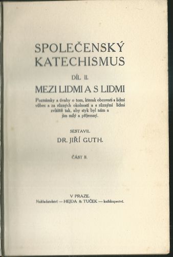 SPOLEČENSKÝ KATECHISMUS – detail 1