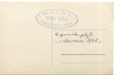 ČESKÝ RÁJ: HRUBÁ SKÁLA pohlednice