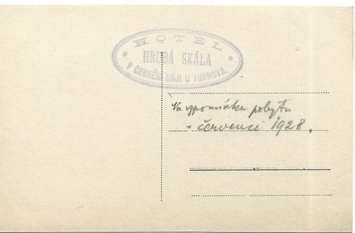 ČESKÝ RÁJ: HRUBÁ SKÁLA pohlednice