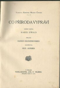 CO PŘÍRODA VYPRÁVÍ – Karel Ewald