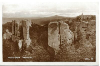 HRUBÁ SKÁLA – PANORAMA pohlednice