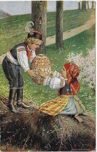 J. MUKAŘOVSKÝ: VESELÉ VELIKONOCE pohlednice