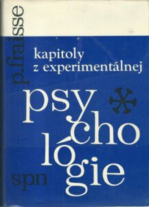 KAPITOLY Z EXPERIMENTÁLNEJ PSYCHOLÓGIE