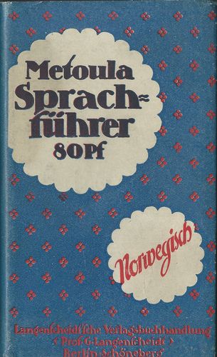METOULA – SPRACHFÜHRER – NORWEGISCH – August Western