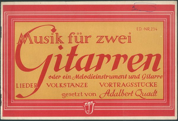 MUSIK FUR ZWEI GITARREN