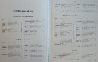 SANG UND KLANG IM XIX./XX. JAHRHUNDERT