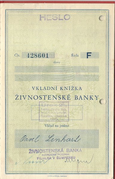 vkladknzk_lenhrtt VKLADNÍ KNÍŽKA ŽIVNOSTENSKÉ BANKY