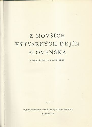 Z NOVŠÍCH VÝTVARNÝCH DEJÍN SLOVENSKA – detail 1