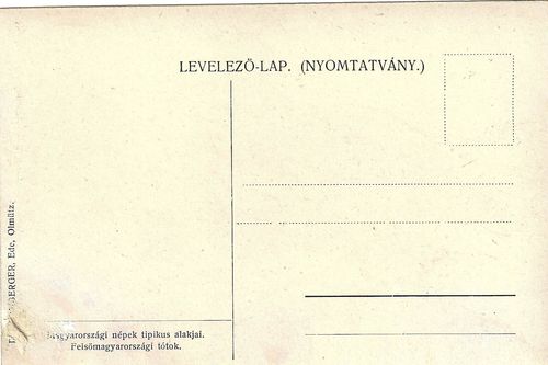 ŽENA V KROJI (HONTMEGYEI TÓT ASSZONY) pohlednice