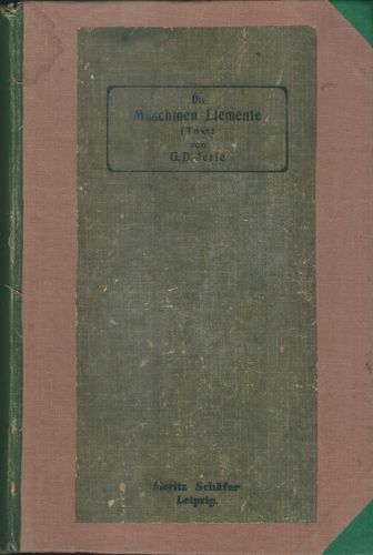 maschiliem DIE MASCHINEN-ELEMENTE – G. D. Jerie