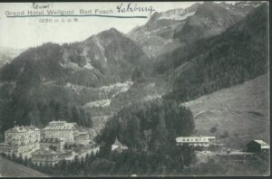 GRAND HOTEL WEILGUNI BAD FUSCH pohlednice