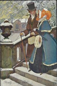 J. WENIG – VESELÝ NOVÝ ROK pohlednice