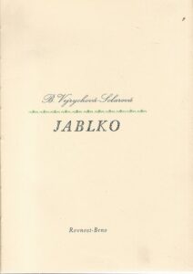 JABLKO – Božena Vejrychová-Solarová