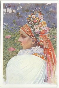 JOŽA ÚPRKA: NEVĚSTA Z HROZNOVÉ LHOTY „ZAPENTLENÁ“ pohlednice