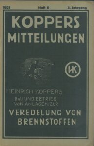 KOPPERS MITTEILUNGEN – 6/1921