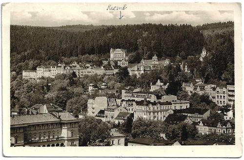 MARIÁNSKÉ LÁZNĚ pohlednice