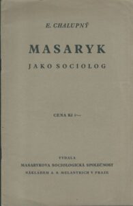 MASARYK JAKO SOCIOLOG