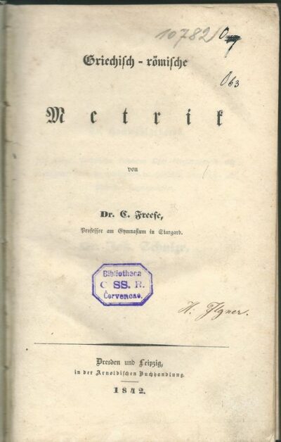 METRIK – Dr. G. Freese