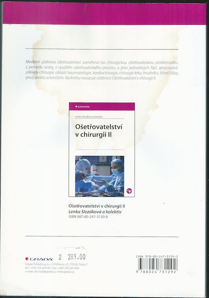 OŠETŘOVATELSTVÍ V CHIRURGII I. – detail 1