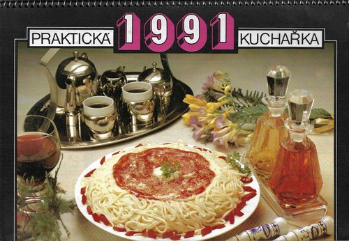 PRAKTICKÁ KUCHAŘKA 1991 kalendář