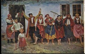 W. WODZINOWSKI – „WESELE IDZIE“ pohlednice