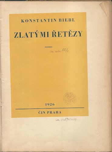 zlatrezybiebl ZLATÝMI ŘETĚZY – Konstantin Biebl