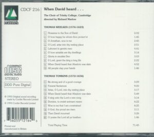 WHEN DAVID HEARD… (CD)