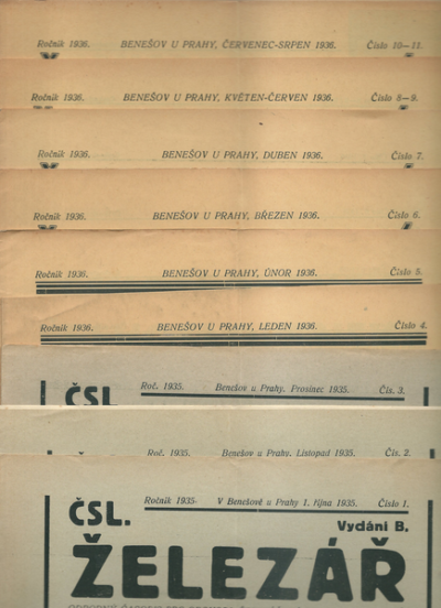 ČESKOSLOVENSKÝ ŽELEZÁŘ 1935/1936