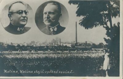 KOLÍNE, KOLÍNE, STOJÍŠ V PĚKNEJ ROVINĚ pohlednice